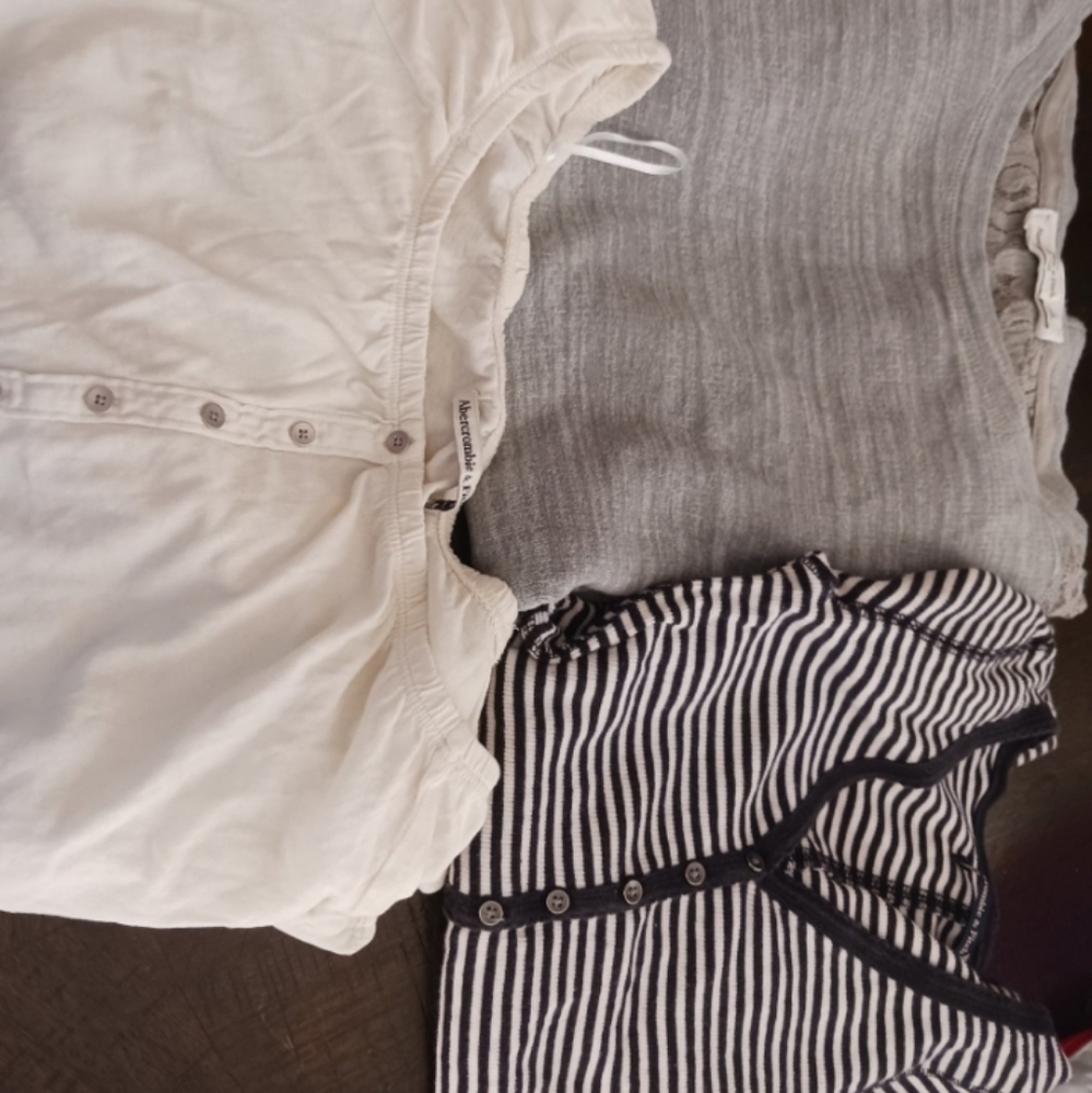 A and F 3 piece bundle of long sleeve shirts